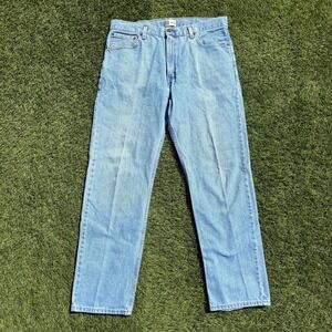 Levi Strauss Signature 36x31 Men's Light Wash Straight Leg Jeans 100% Cotton